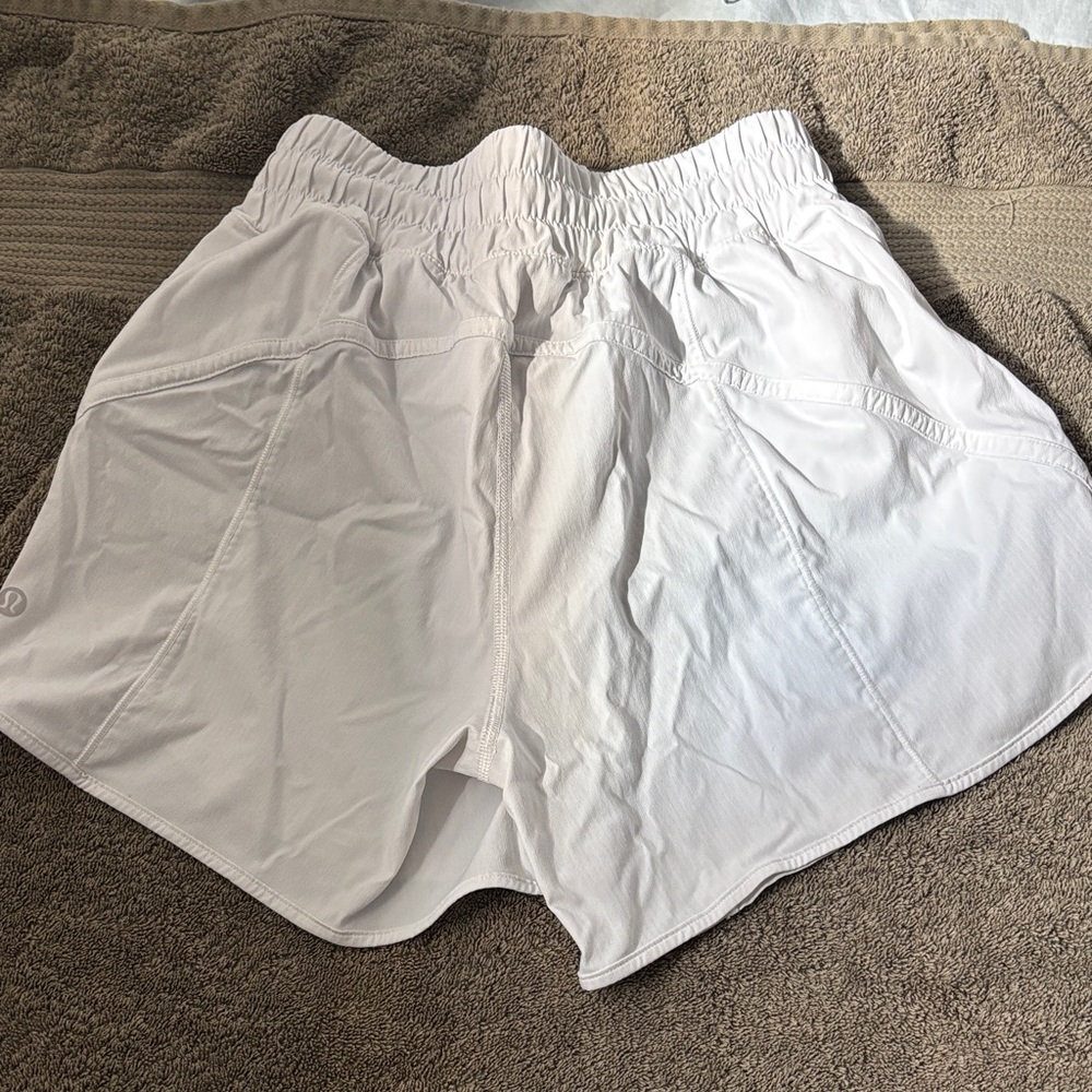 lululemon Stylish White Sports Shorts